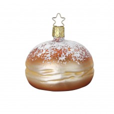 NEW - Inge Glas Glass Ornament - Krapfen - Jelly Donut